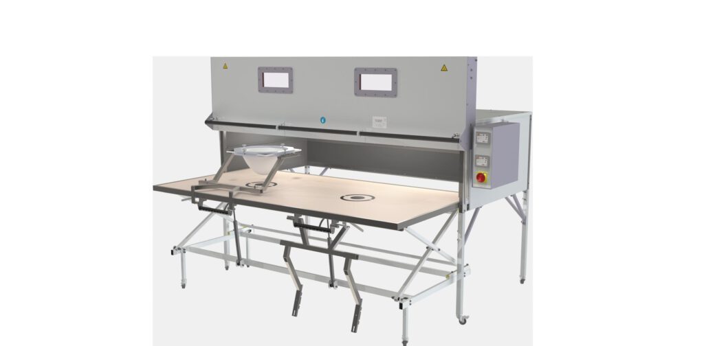 Infrarotofen IR2103D von Witzel Vacupress – Seitenansicht